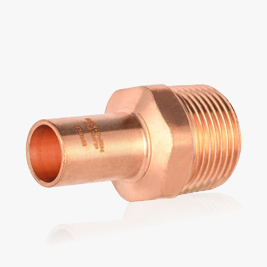 1/2" FTG Press x 3/4" Male Threaded Copper Street Adapter (Lead Free)