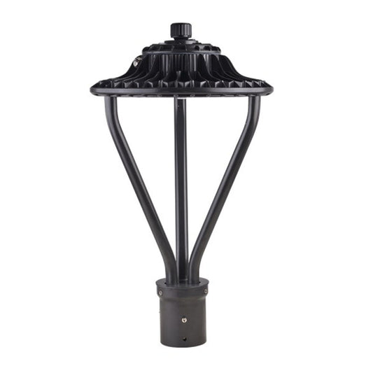 Outdoor Post Top Light with Dusk to Dawn Photocell, 30W 50W 75W 100W 150W 3000K-4000K-5000k LED Circular Street Area Pole Lights DLC ETL Listed