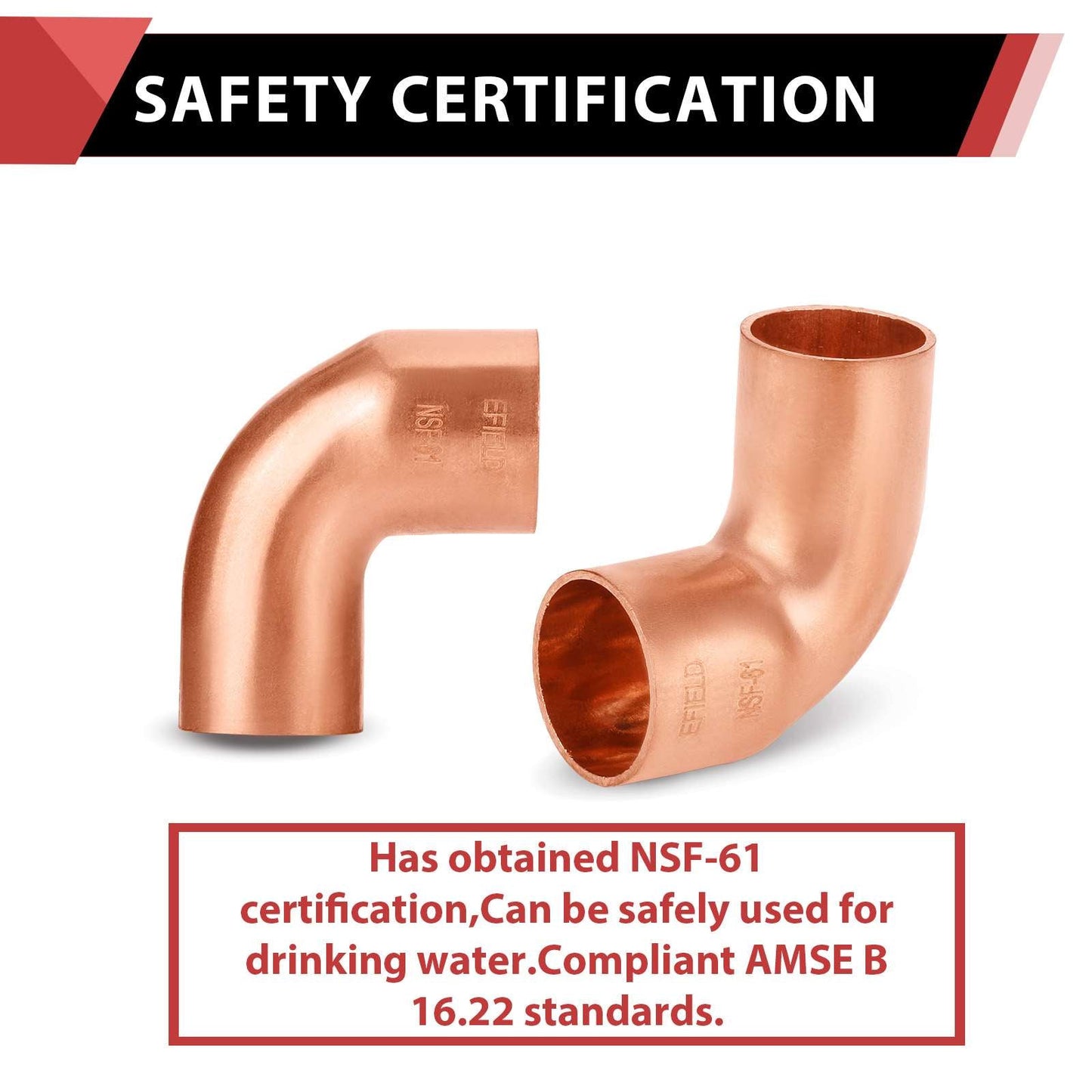 1-1/4" FTG x Copper 90° Street Elbow