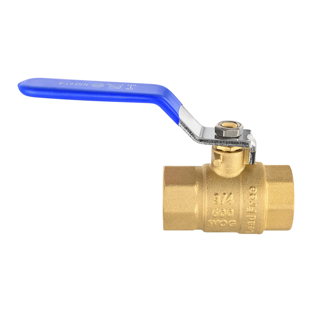 1/2" FNPT Ball Valve, Blue (Lead Free)