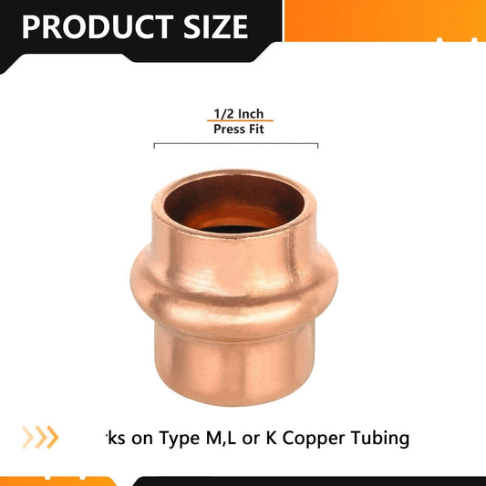 1/2" Press Copper Cap (Lead Free)
