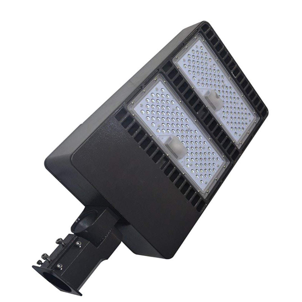 400W 500W 600W LED Shoebox Street Light 5000K 130LM/W 1-10V Dim 100-277V IP65 Commercial Parking Lot Area Pole Lights, Mount Optional, ETL DLC Listed