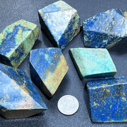 Azurite And Malachite Free-form Shapes Carving Wholesale