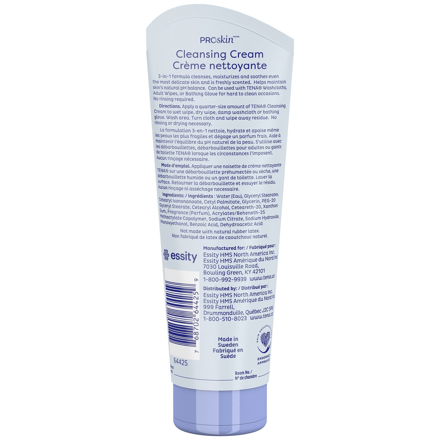 Tena® Body Wash Cleansing Cream, Alcohol-Free, White, 3-in-1 Formula, 8.5 ounces 64425