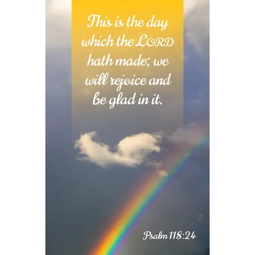 General Worship Bulletin: Glad (Package of 100): Psalm 118:24 (Kjv)