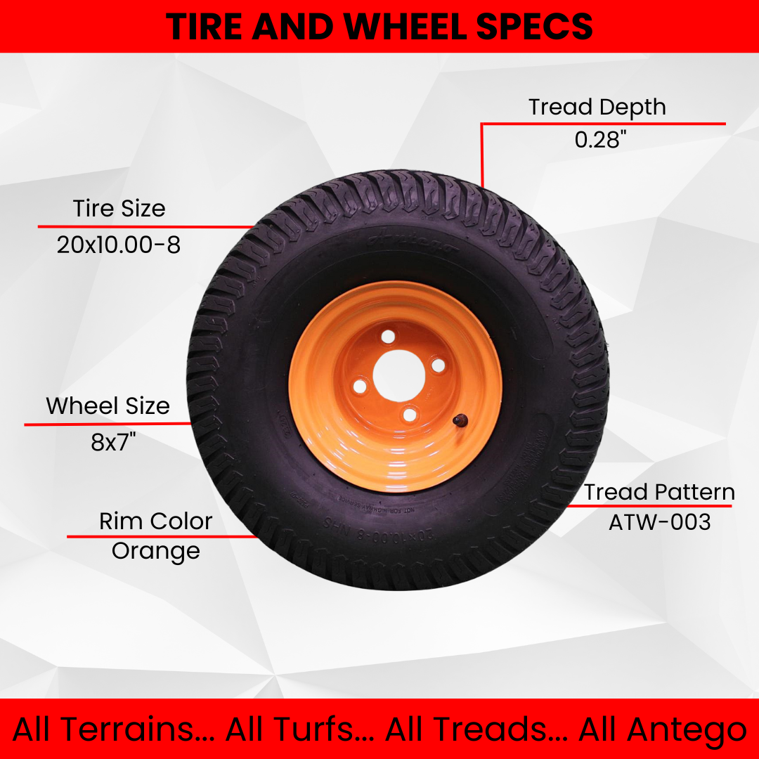 20x10.00-8 Wheel Assembly for Scag Mowers