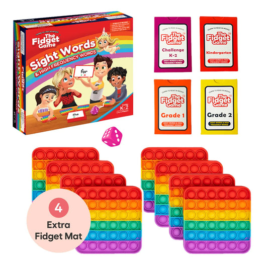 Sight Words + Extra Rainbow Mats - 🆕 New Arrivals, All Products, Products from The Fidget Games, 🧸 Toys + Games - Little Red General Store