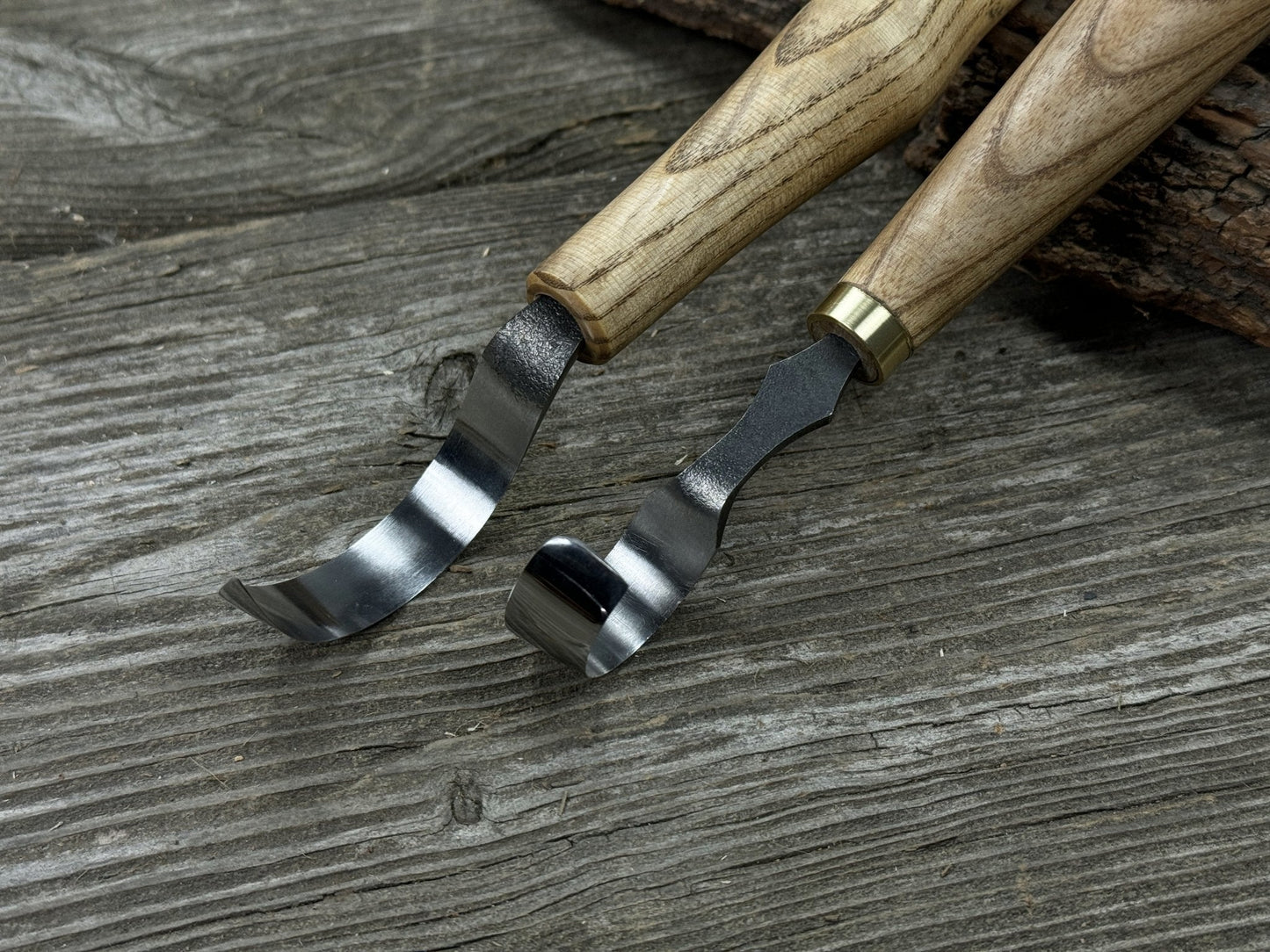 2-Piece Spoon Carving Hook Knife Set