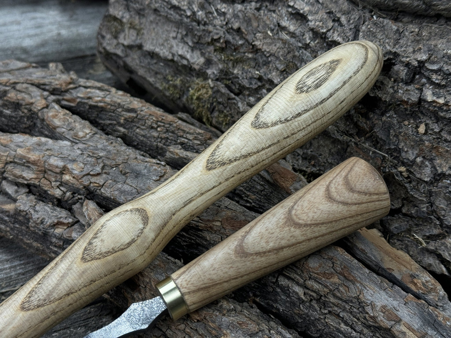 2-Piece Spoon Carving Hook Knife Set