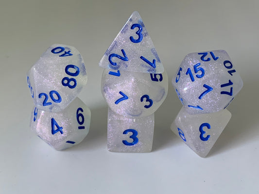 "Intense Sparkles" 7-Dice Set (Multiple Options)