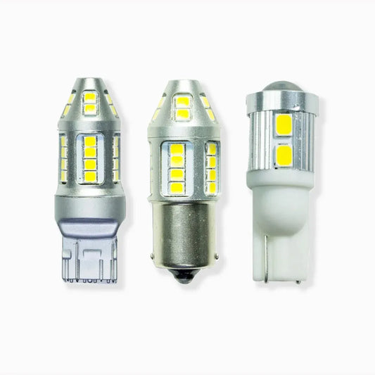 Golden Yellow T10 , T20 (7443) , 1156 (BA15S) LED 2835 SMD Automotive Motorcycle Light Bulb For Turn Signal DRL Interior Light