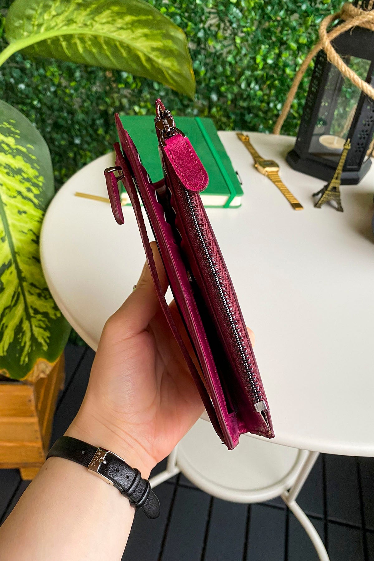 Mannu - Genuine Leather Large Wallet with Hand Band