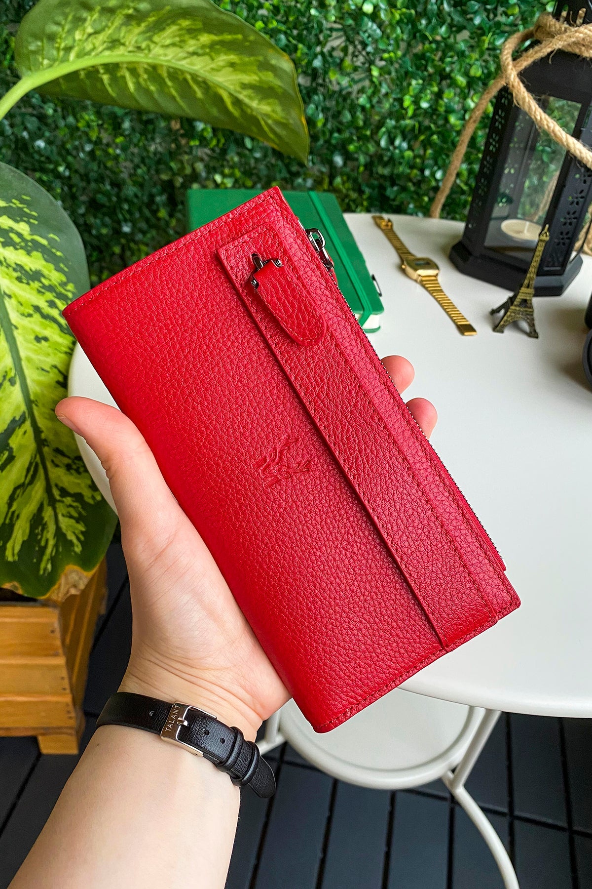 Mannu - Genuine Leather Large Wallet with Hand Band