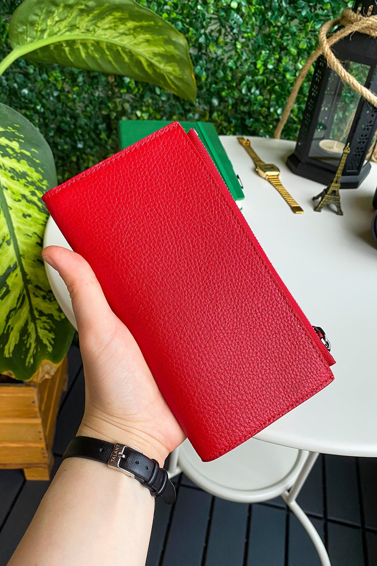 Mannu - Genuine Leather Large Wallet with Hand Band