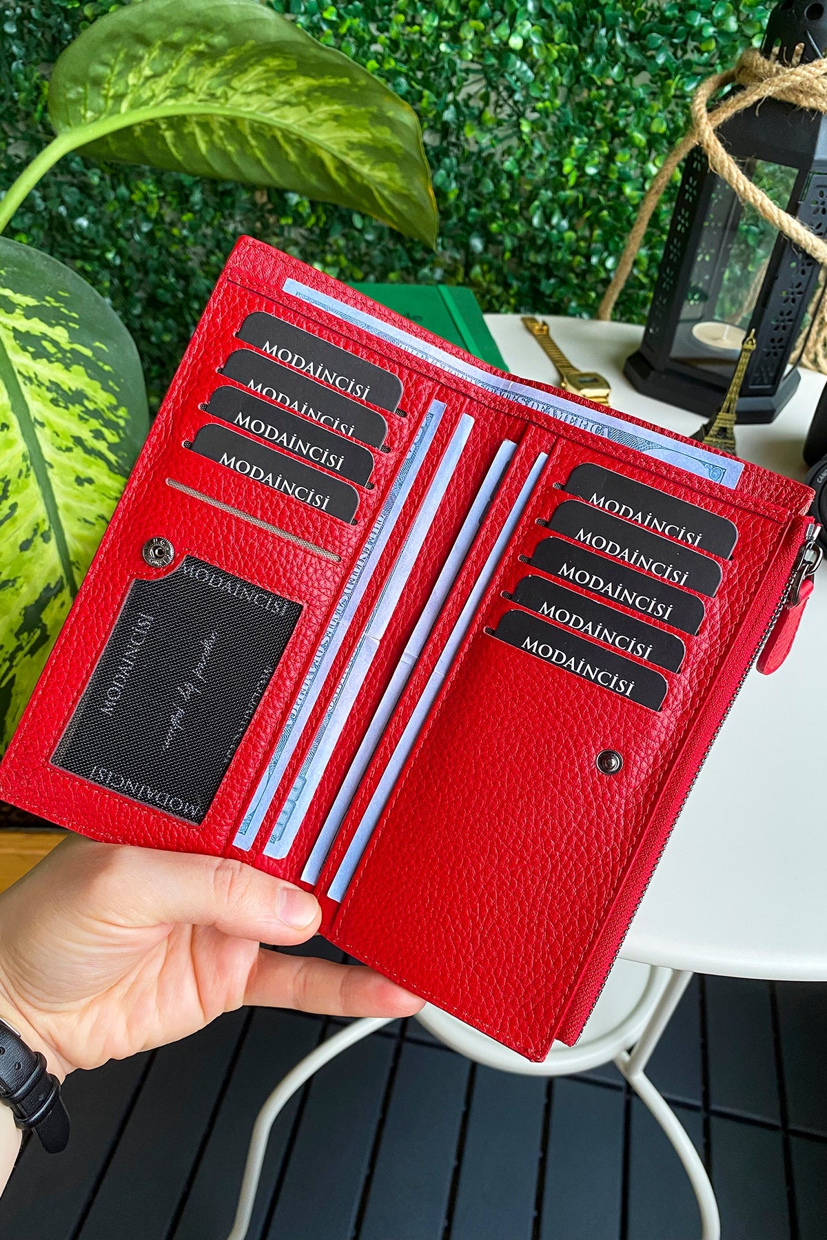 Mannu - Genuine Leather Large Wallet with Hand Band