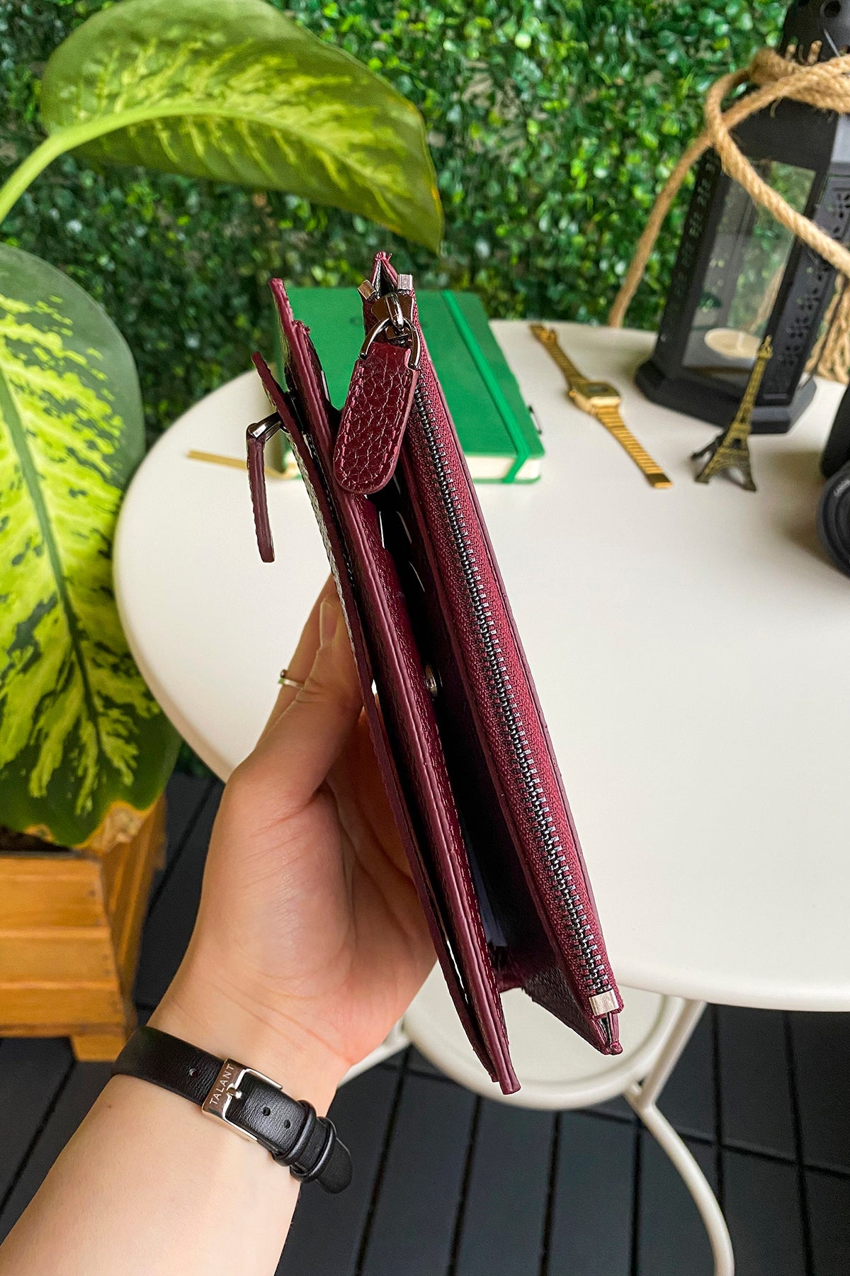 Mannu - Genuine Leather Large Wallet with Hand Band