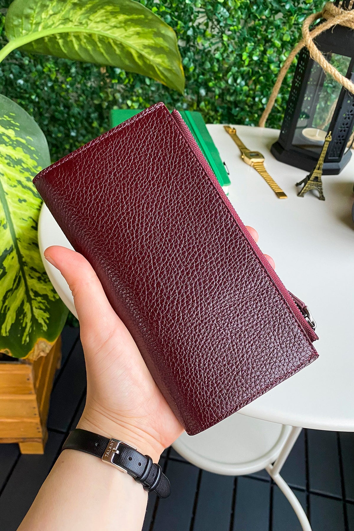 Mannu - Genuine Leather Large Wallet with Hand Band