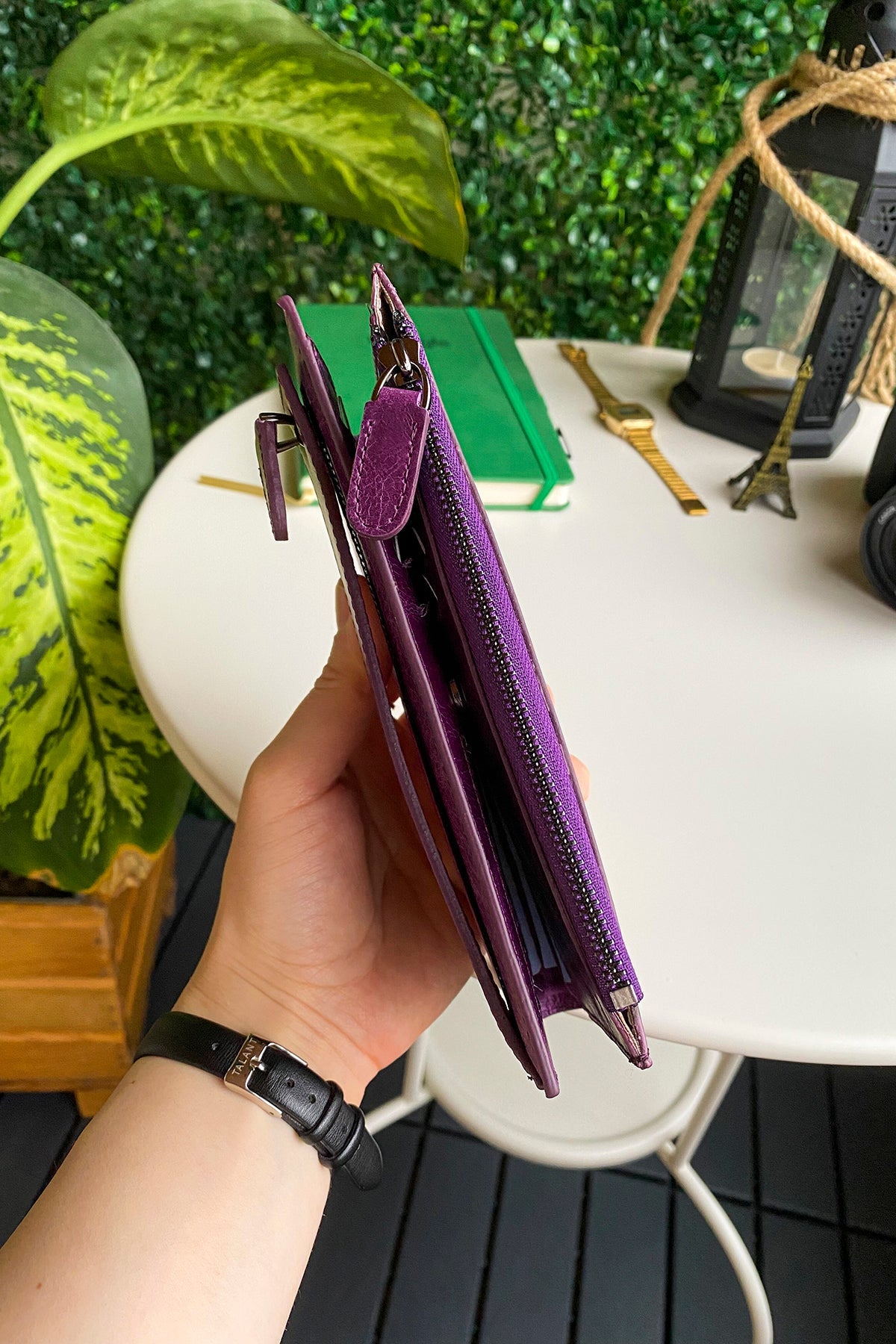 Mannu - Genuine Leather Large Wallet with Hand Band