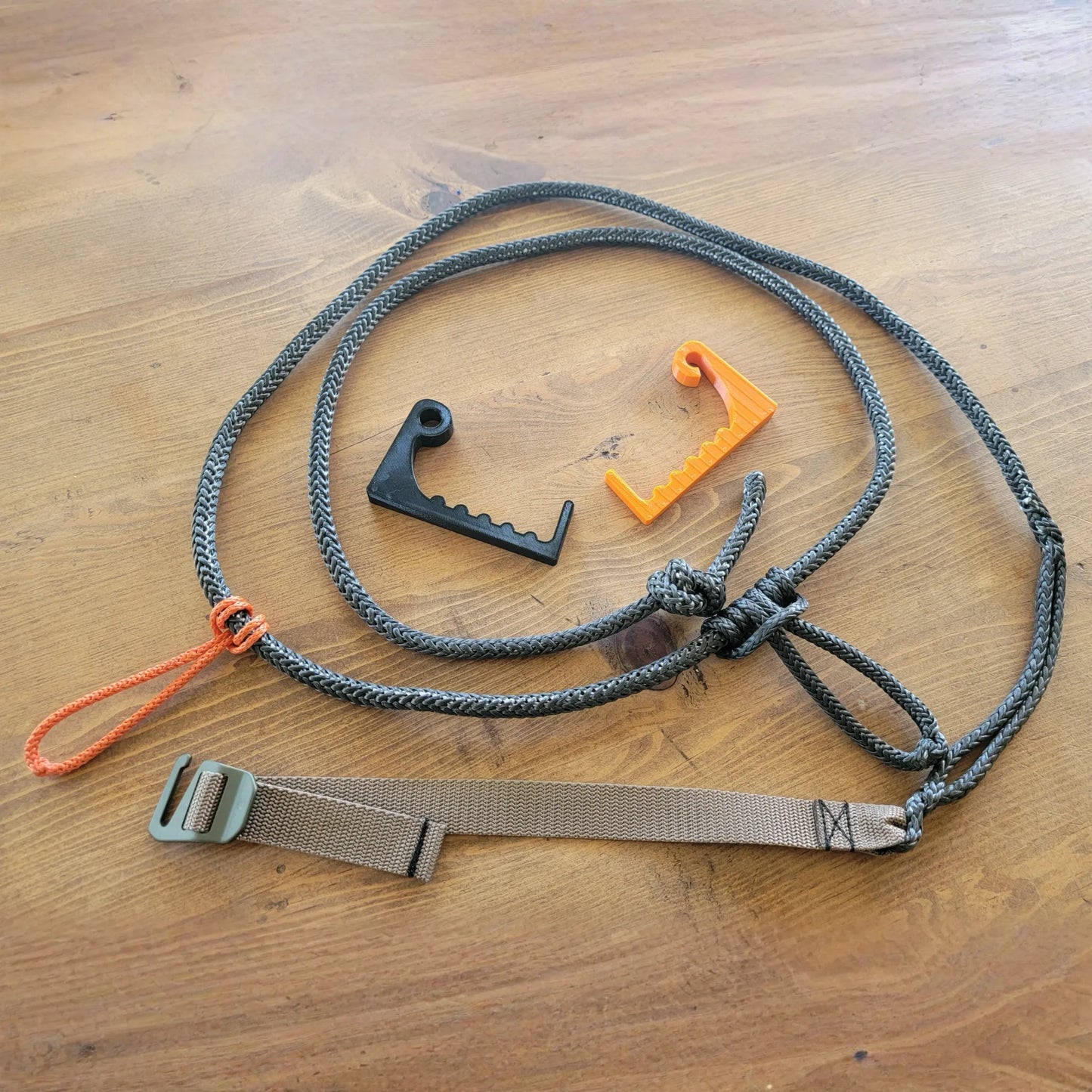 1/4" AmSteel Tether with Tether Bow Hanger WEBBING Package