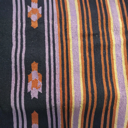 Single Weave Saddle Blanket Purple/Brown/Blue