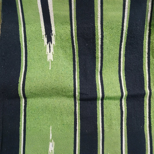 Single Weave Saddle Blanket Blue/Green/White