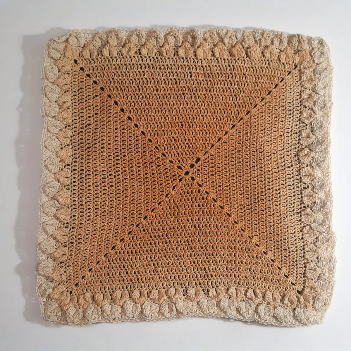 Crochet front pillow cover. Size: 18"x18" - 🆕 New Arrivals, All Products, Products from YeAck Crafts, 🏡 Home + Garden - Little Red General Store