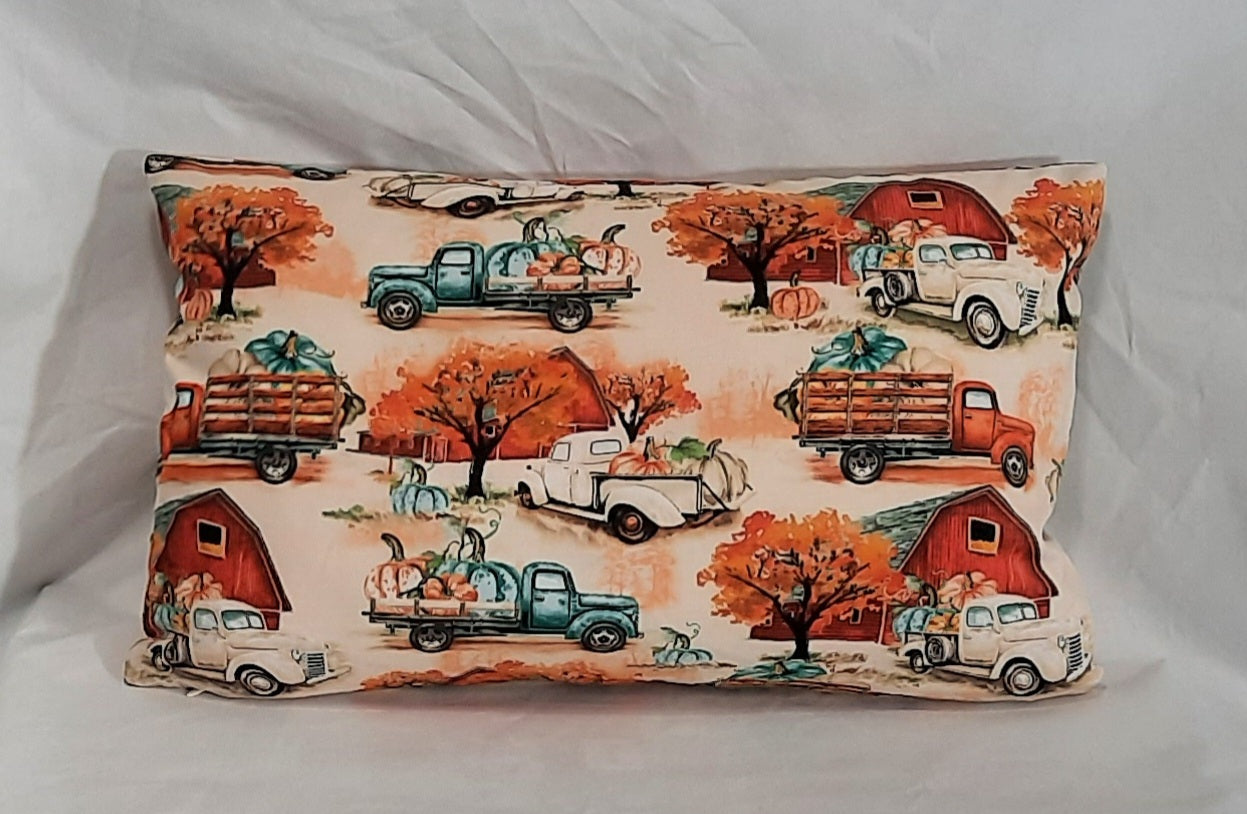 12"x18" Travel Pillow Cover. Fall/Thanksgiving.
