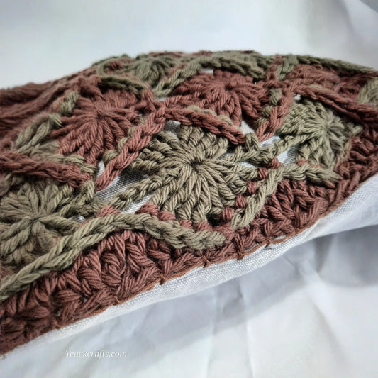 16"x16" Crocheted Decorative Pillow cover