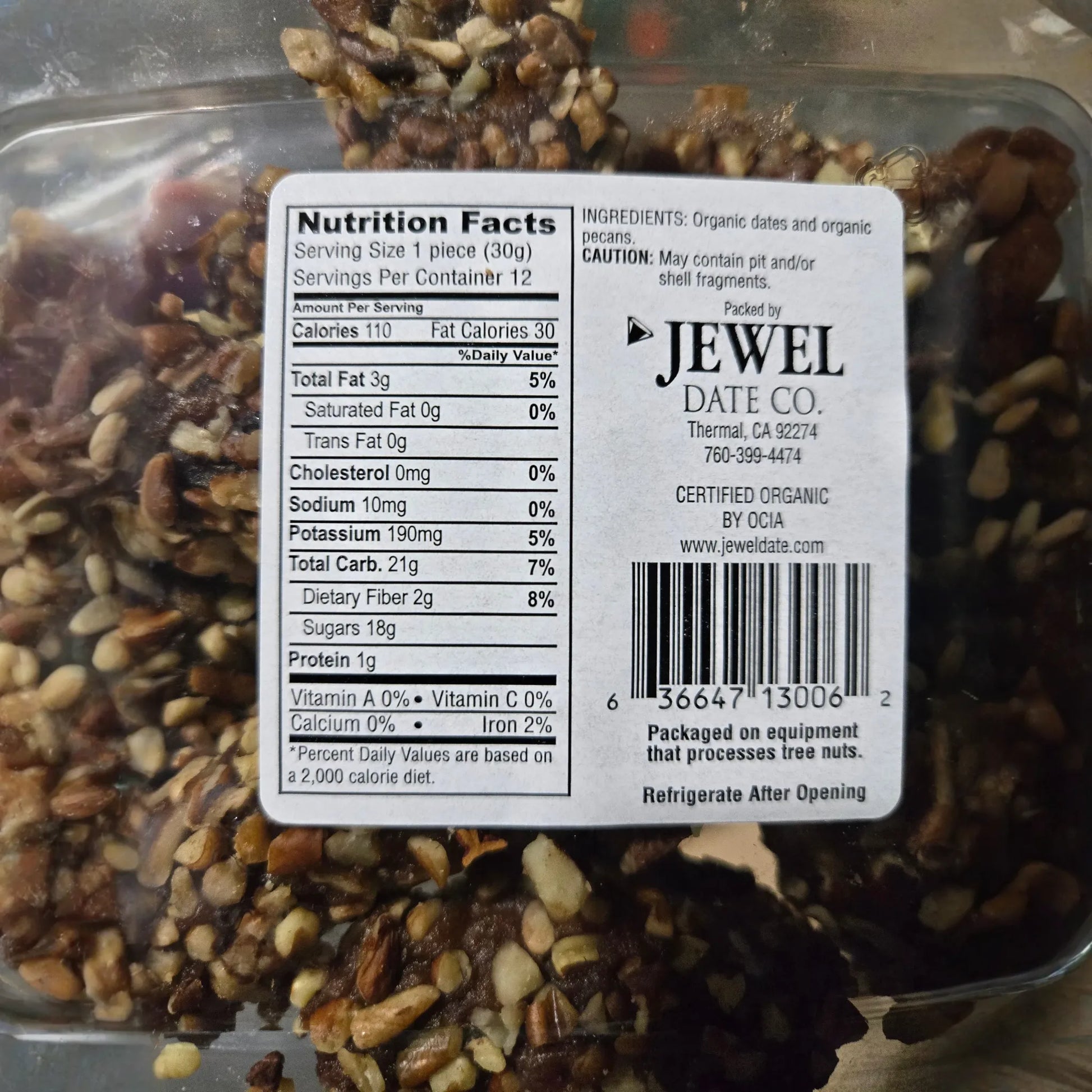 Date Pecan Rolls, Organic