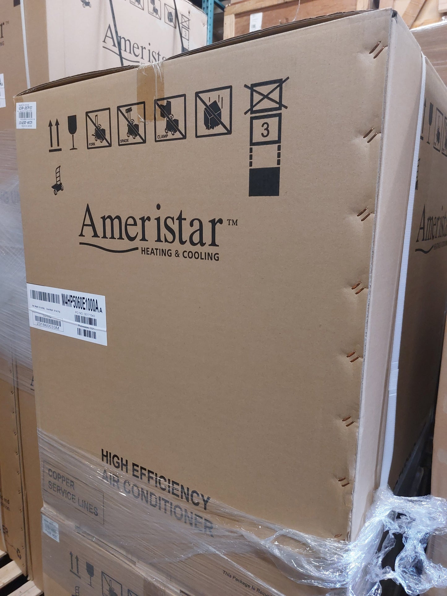 Ameristar by Trane M4HP5060E1000A 5 Ton 14.3 SEER2 15 SEER R410A Heat Pump Condenser