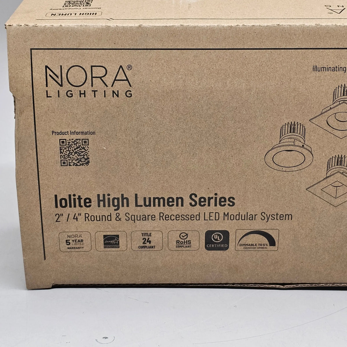 NORA LIGHTING Lolite 4" LED Square Recessed Trim 1000 Lumens - 🆕 New Arrivals, All Products, Products from PayWut, 🏡 Home + Garden - Little Red General Store