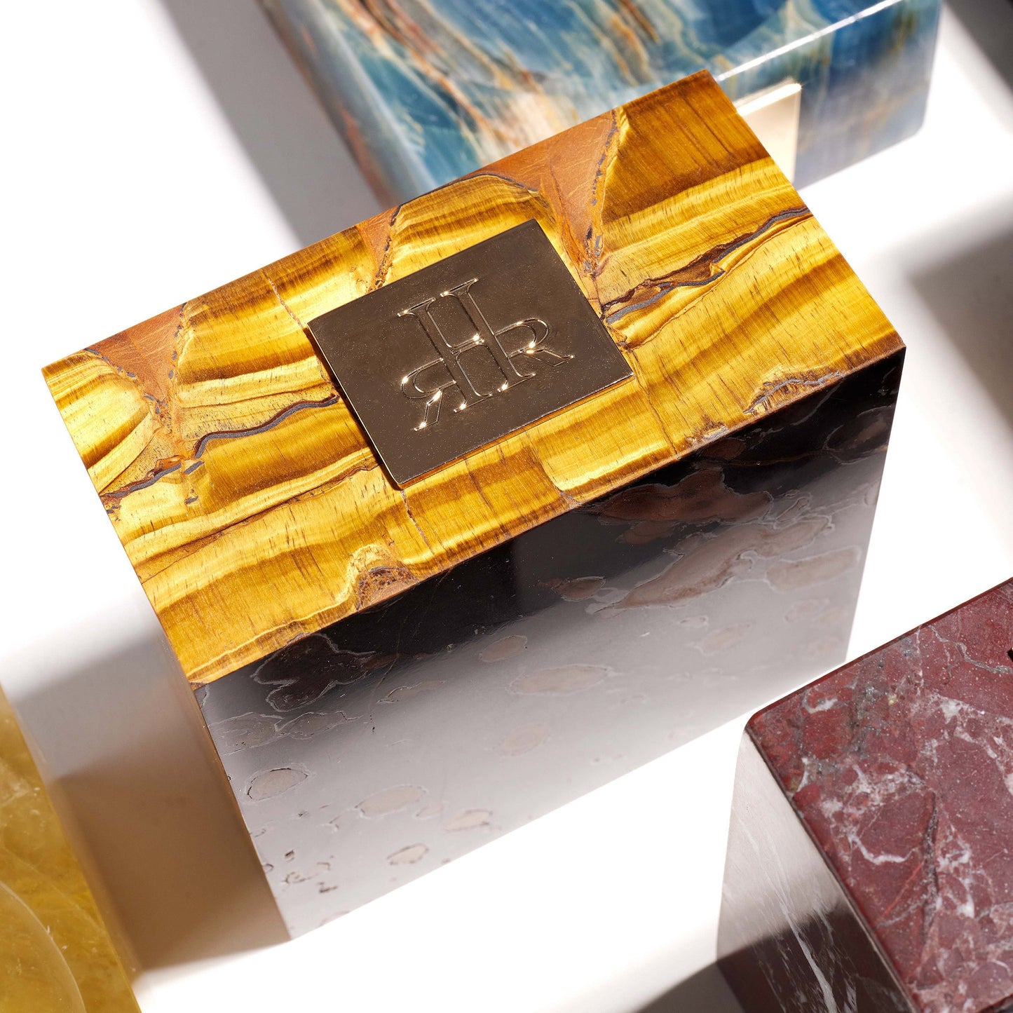 Tiger's Eye Stone Riser Tray