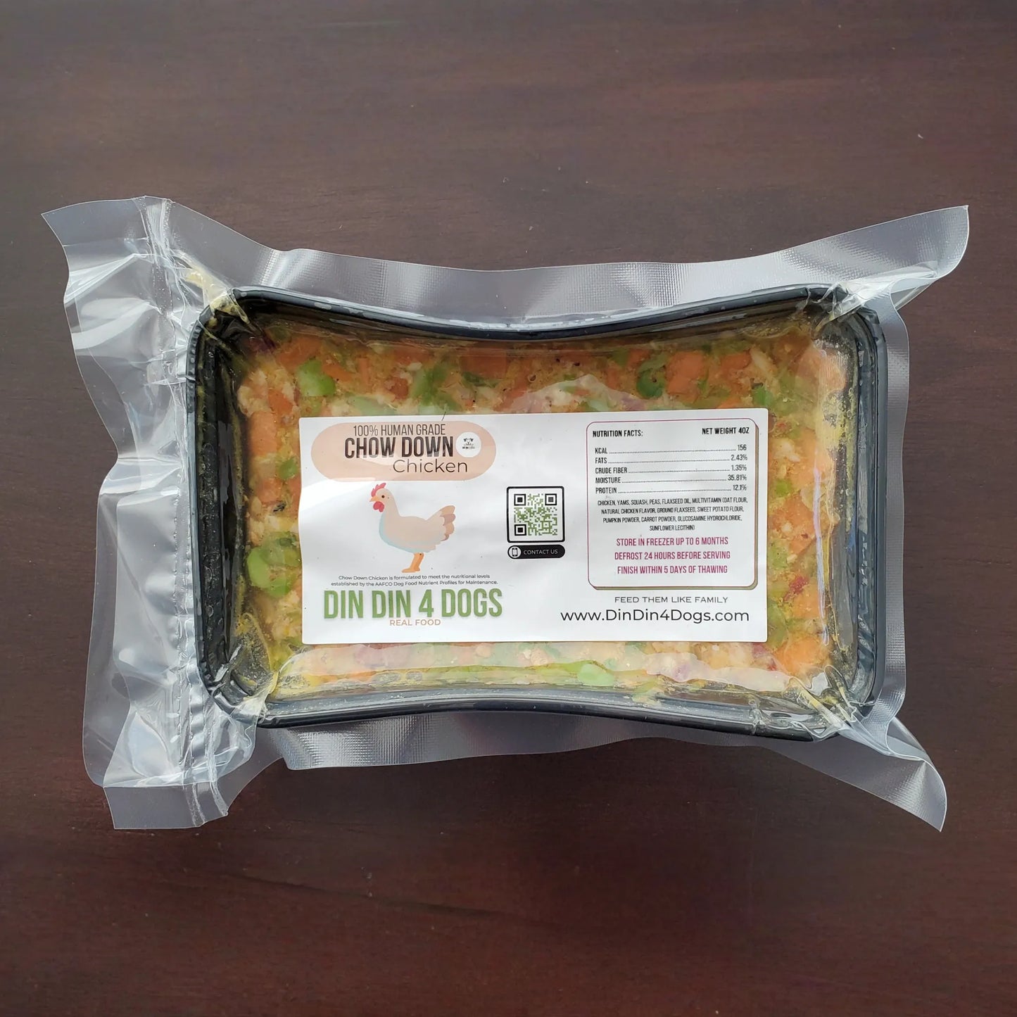 Small Breed - Chow Down Chicken, case includes 30, 4oz meals