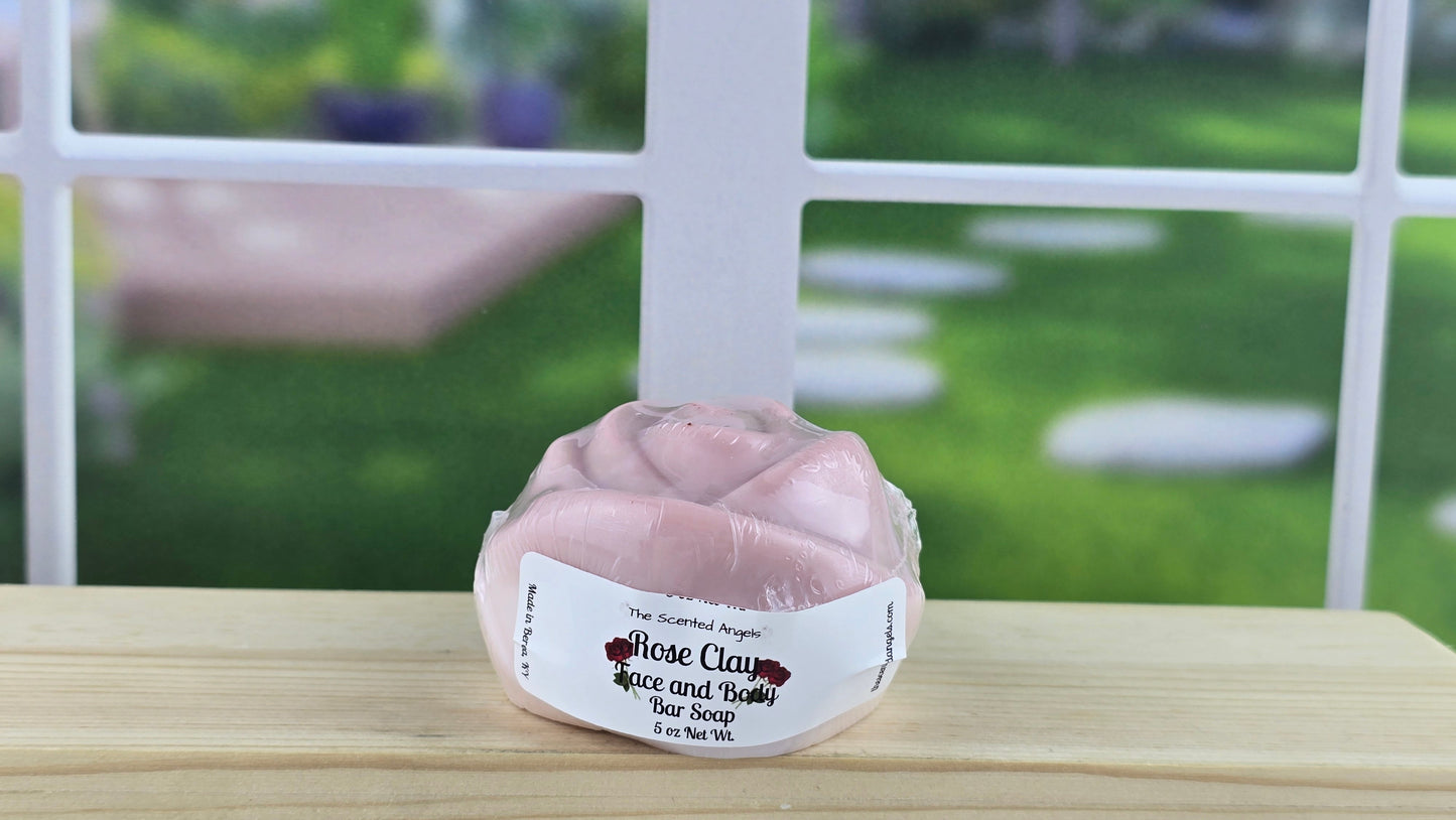 Rose Clay Facial and Body Bar Soap - 5 oz
