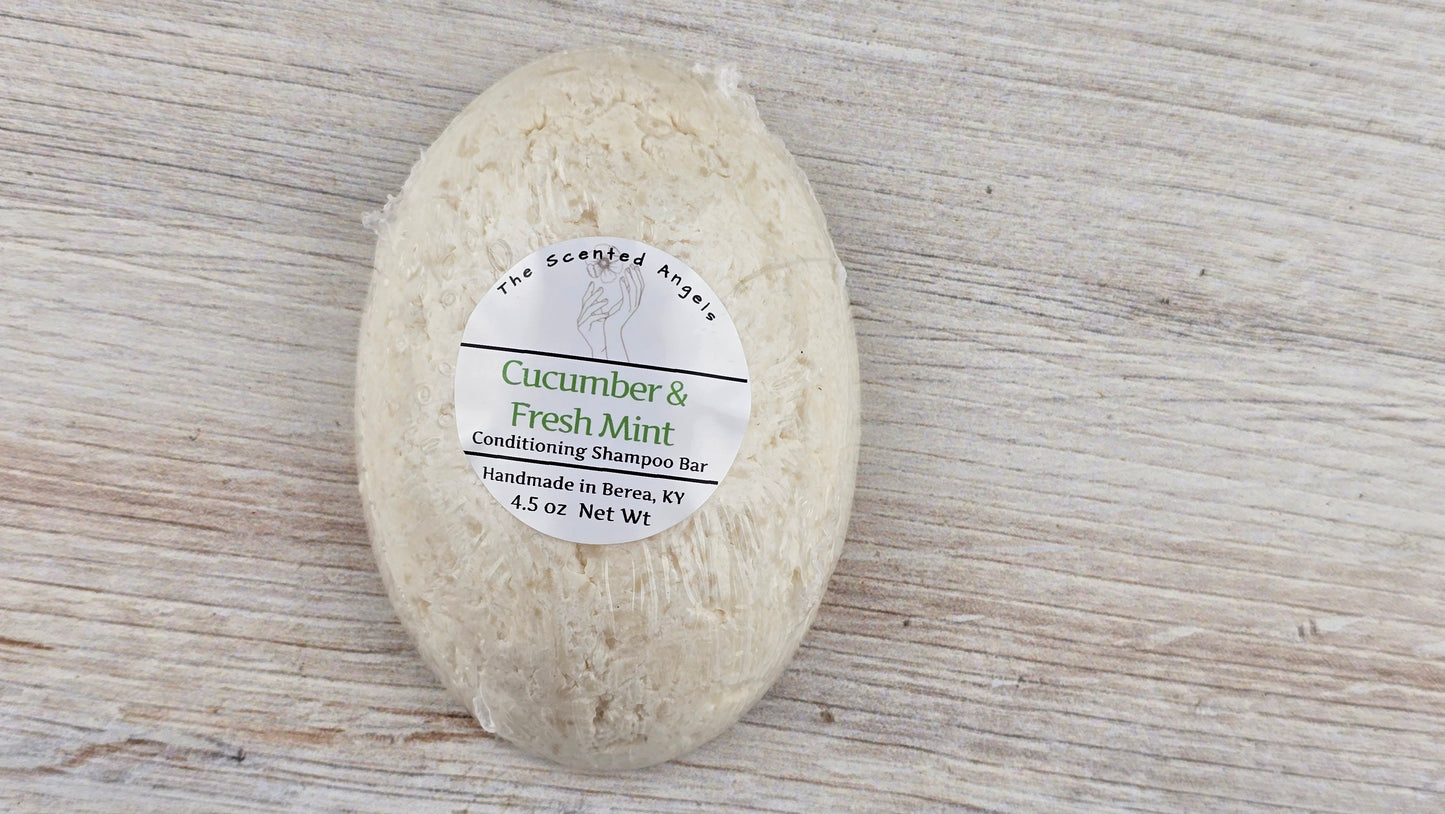 Conditioning Shampoo and Conditioner Bar Cucumber & Fresh Mint