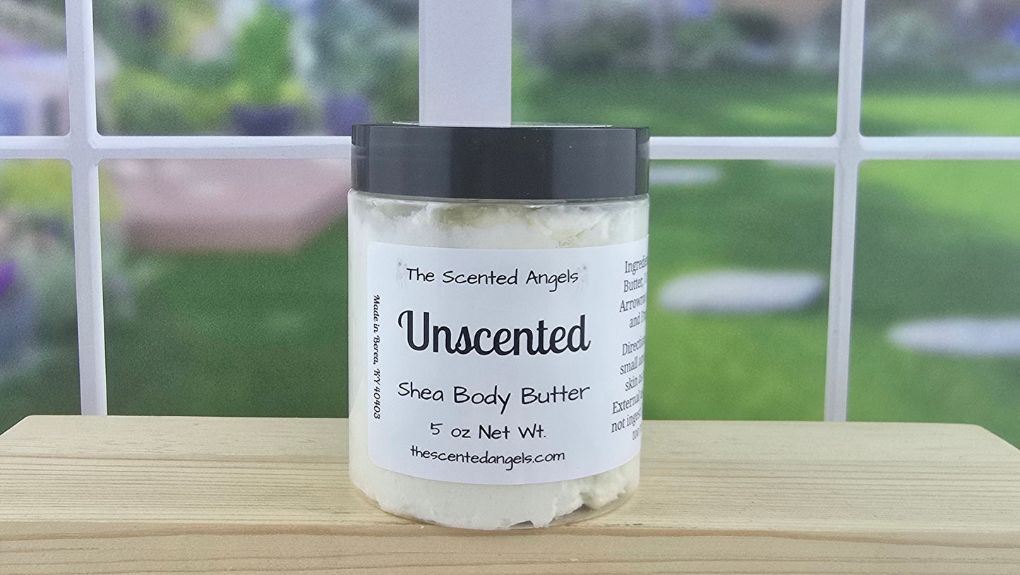 TSA Handmade Unscented Whipped Shea Body Butter