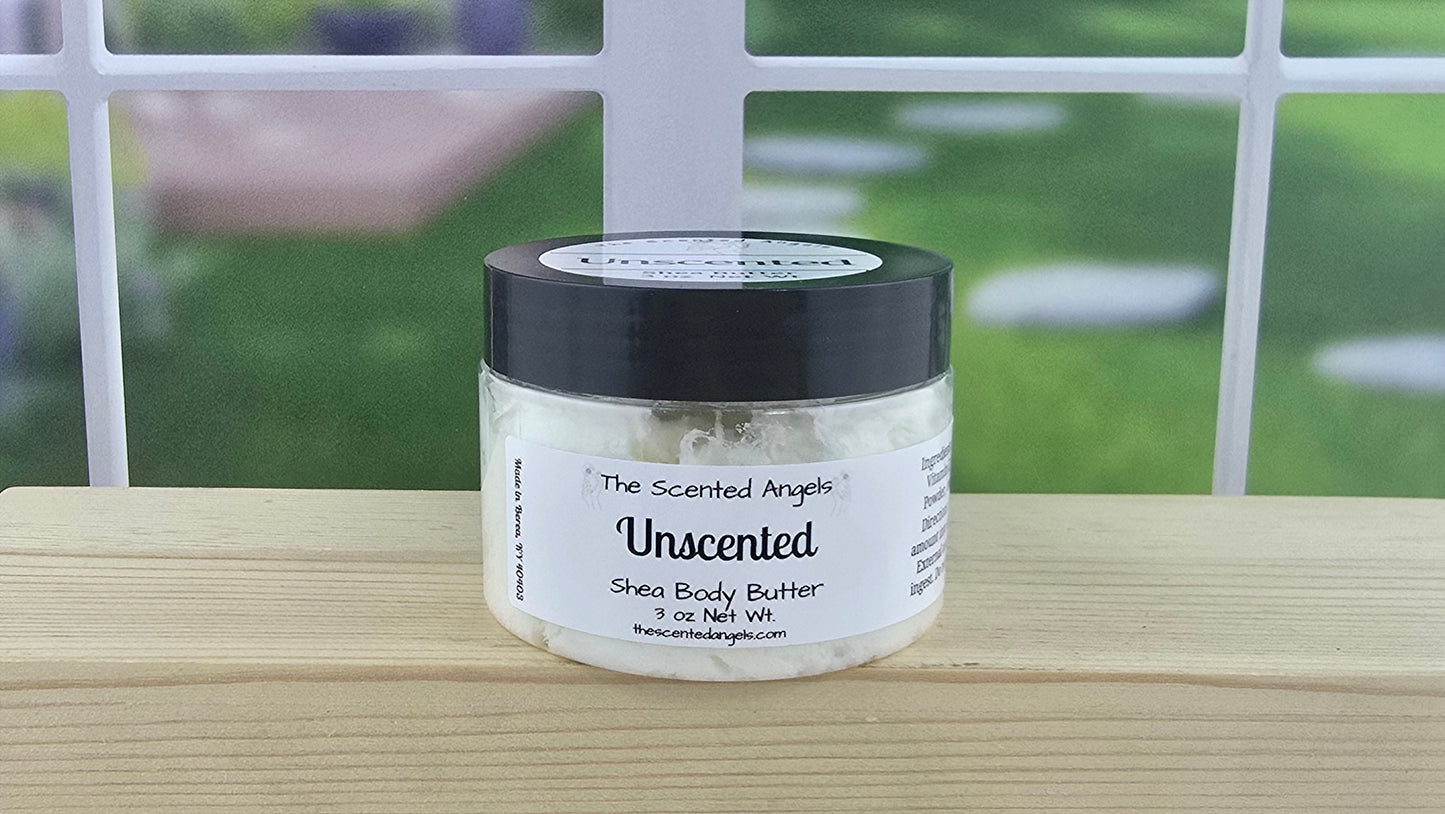 TSA Handmade Unscented Whipped Shea Body Butter