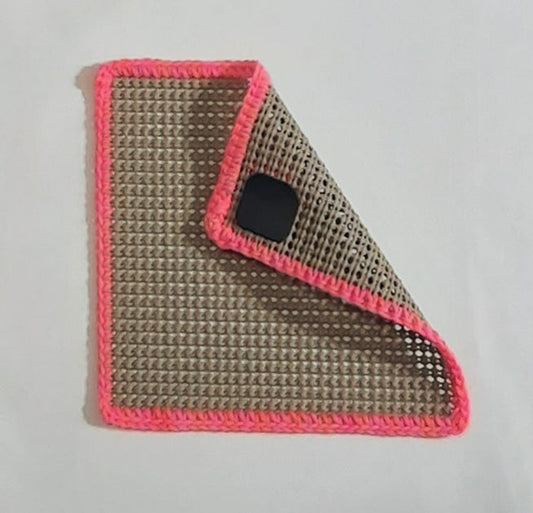 Jar Gripper with Magnet: Beige/Bright Pink, Orange