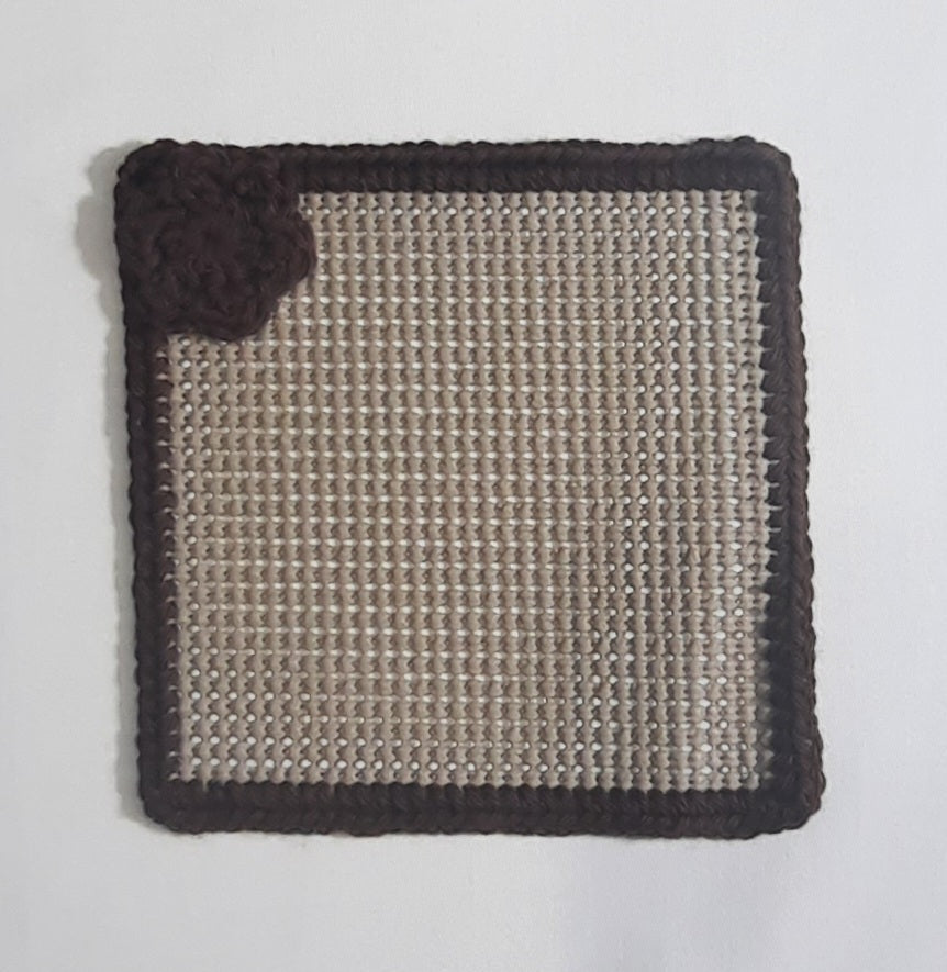 Jar Gripper with Magnet: Beige/dark brown trim