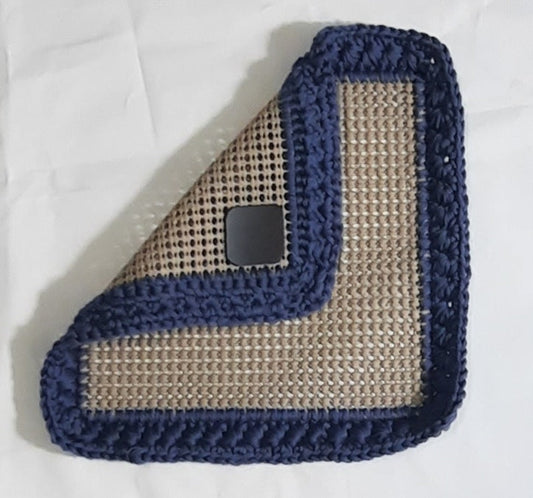 Jar Gripper with Magnet: Navy Blue/Brown