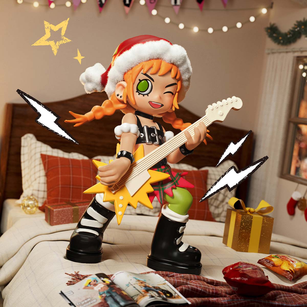 Lil Peach Riot Holiday Mixtape Series Blind Box - POP MART Collectible Figures
