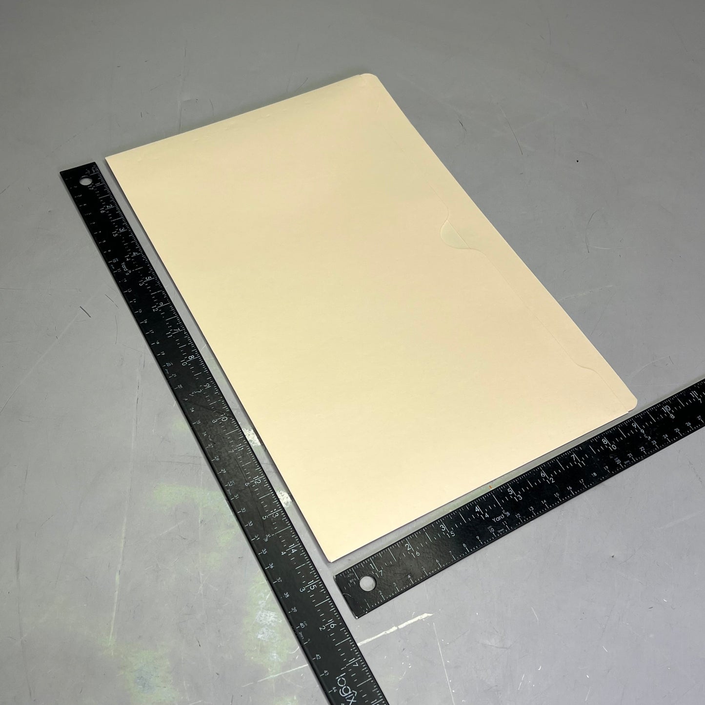 SMEAD (100 PACK) Flat File Jackets Straight Cut Reinforcement Tab Legal Sz 76500