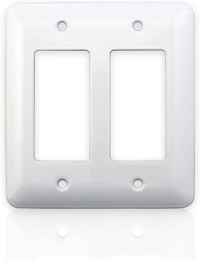 2-Gang Princess Size Decora® Rocker/GFCI Switch Wall Plate – Made in USA