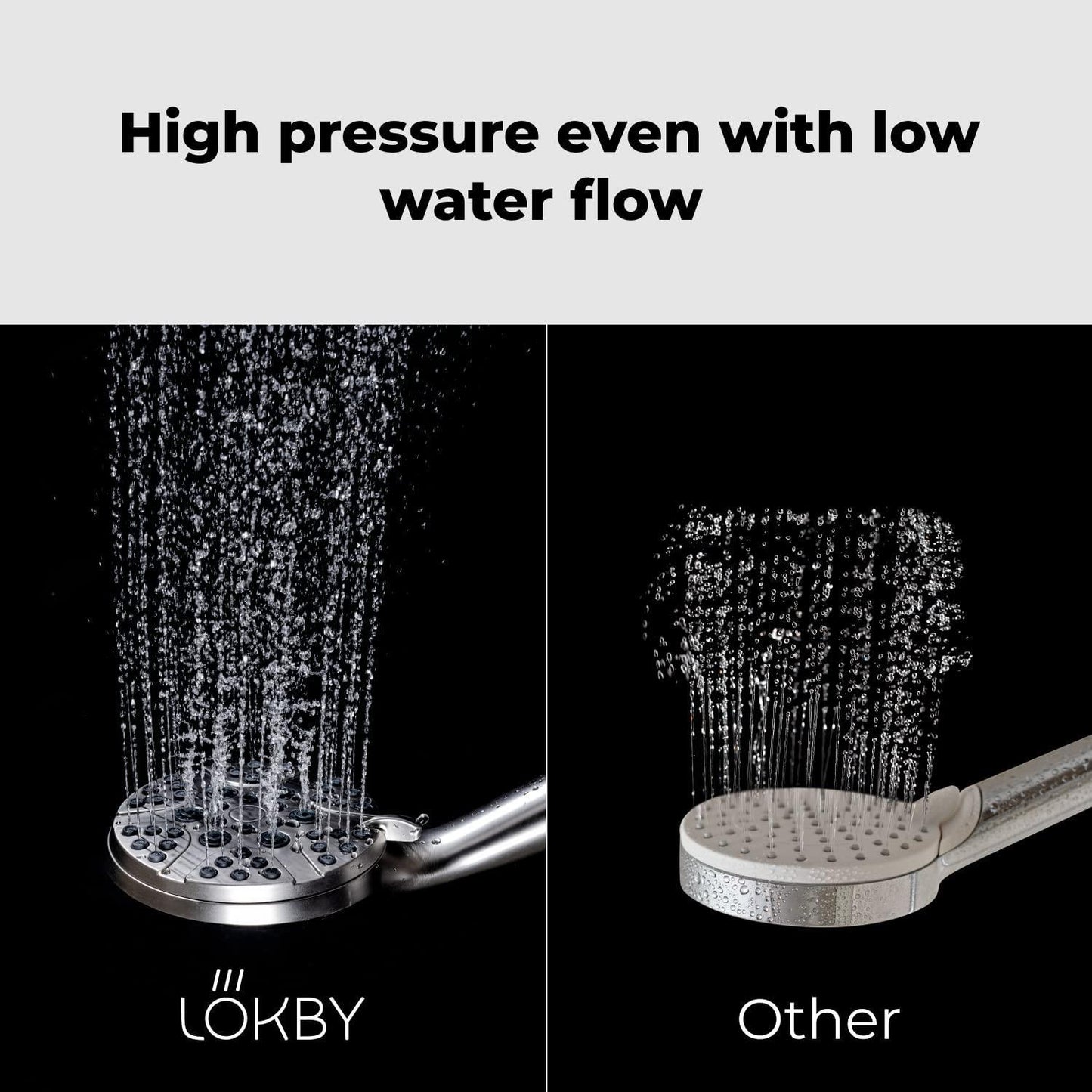 High Pressure Shower Head with Handheld   8 Spray Settings High Flow Removable Shower Head with Hose   Handheld Showerhead   57  Stainless Steel Shower Head Hose   Nickel