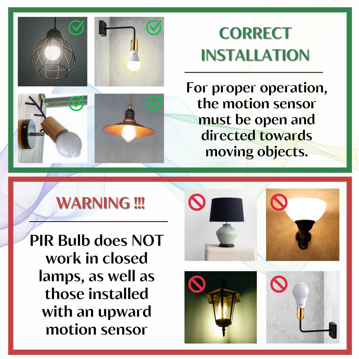 Motion Sensor Light Bulbs with Dusk to Dawn Sensor Indoor Motion Detector Bulb for Front Door Porch Garage Security Automatic LED Lightbulb 12W Warm White 3000K E27