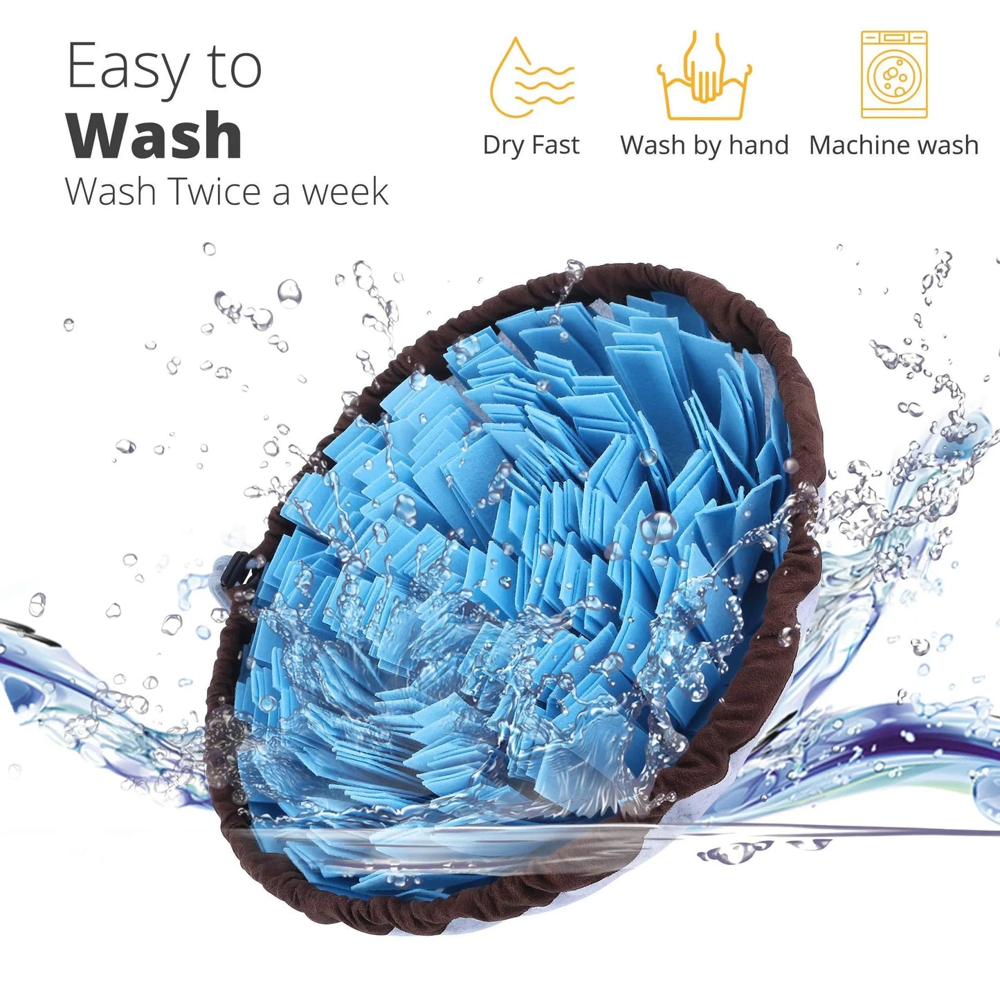 PET ARENA Adjustable Snuffle Foraging mat Dog Mental Puzzle Interactive Stimulation Toys for Smell Training and Slow Eating Stress Relief for Feeding Dog