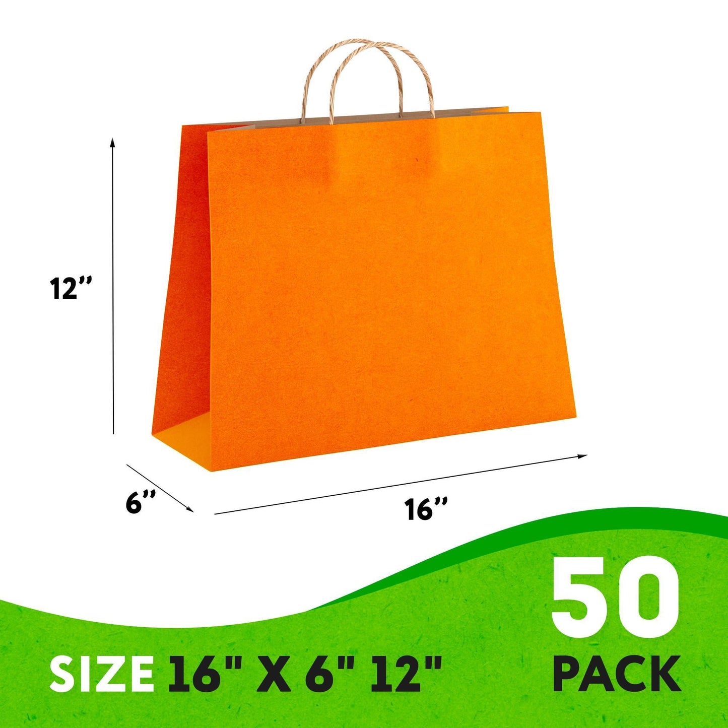 Kraft Paper Bags with Handles. Biodegradable 150 GSM Paper Shopping Bags with Handles for Any Occasion