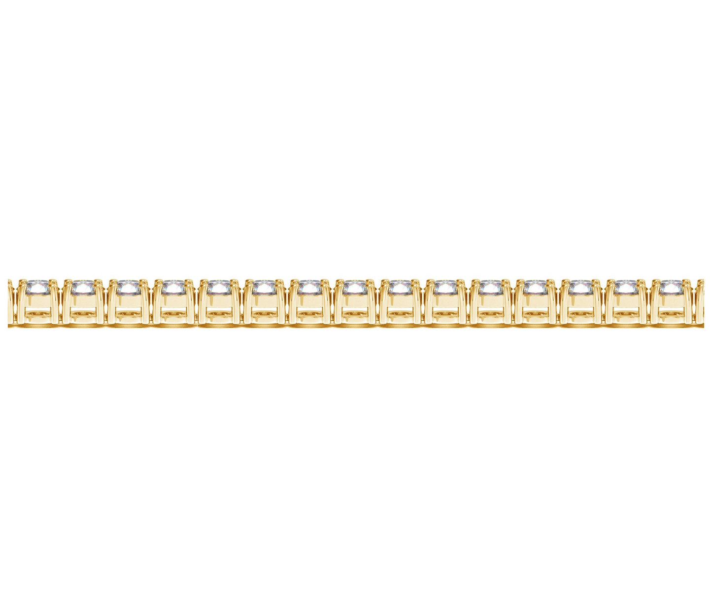 Lab Grown Round Diamond Tennis Bracelet in 14k Yellow Gold (8 cctw F/G  VS2/SI1)