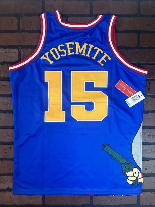YOSEMITE SAM / DENVER Retro Headgear Classics Basketball Jersey ~Never Worn~ L