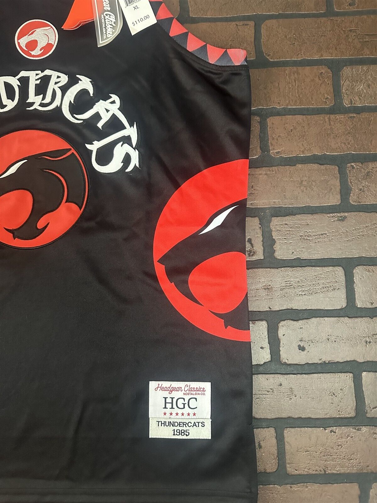 THUNDERCATS Black Headgear Classics Basketball Jersey ~Never Worn~ XL